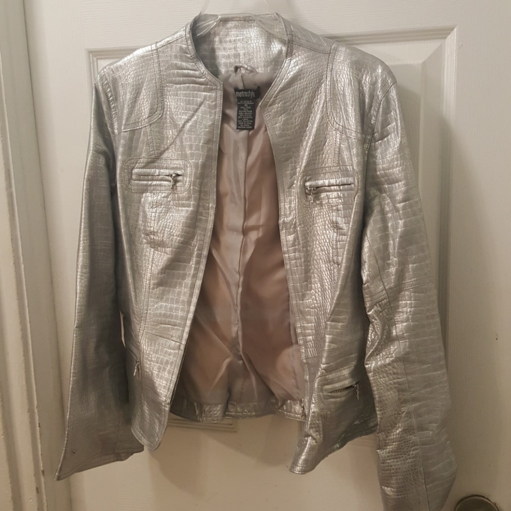 Faux leather jacket